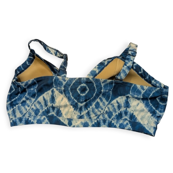 Cacique Plunge Bikini Top Set of 2 Black Blue Size 28 - Picture 10 of 12